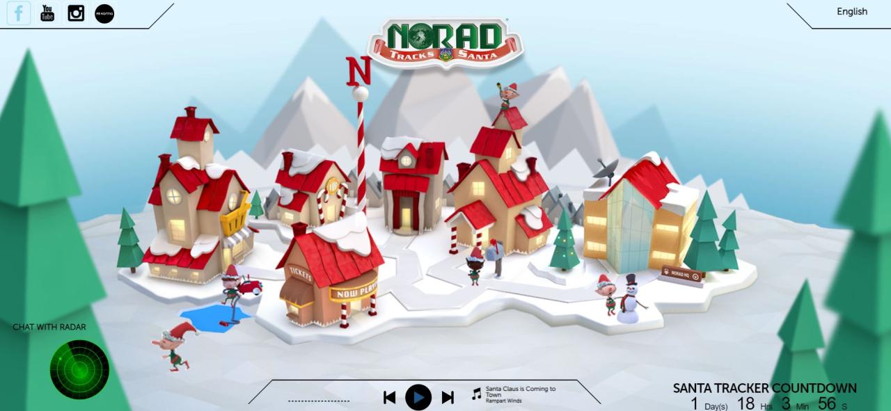 Norad santa tracking claus call them toll